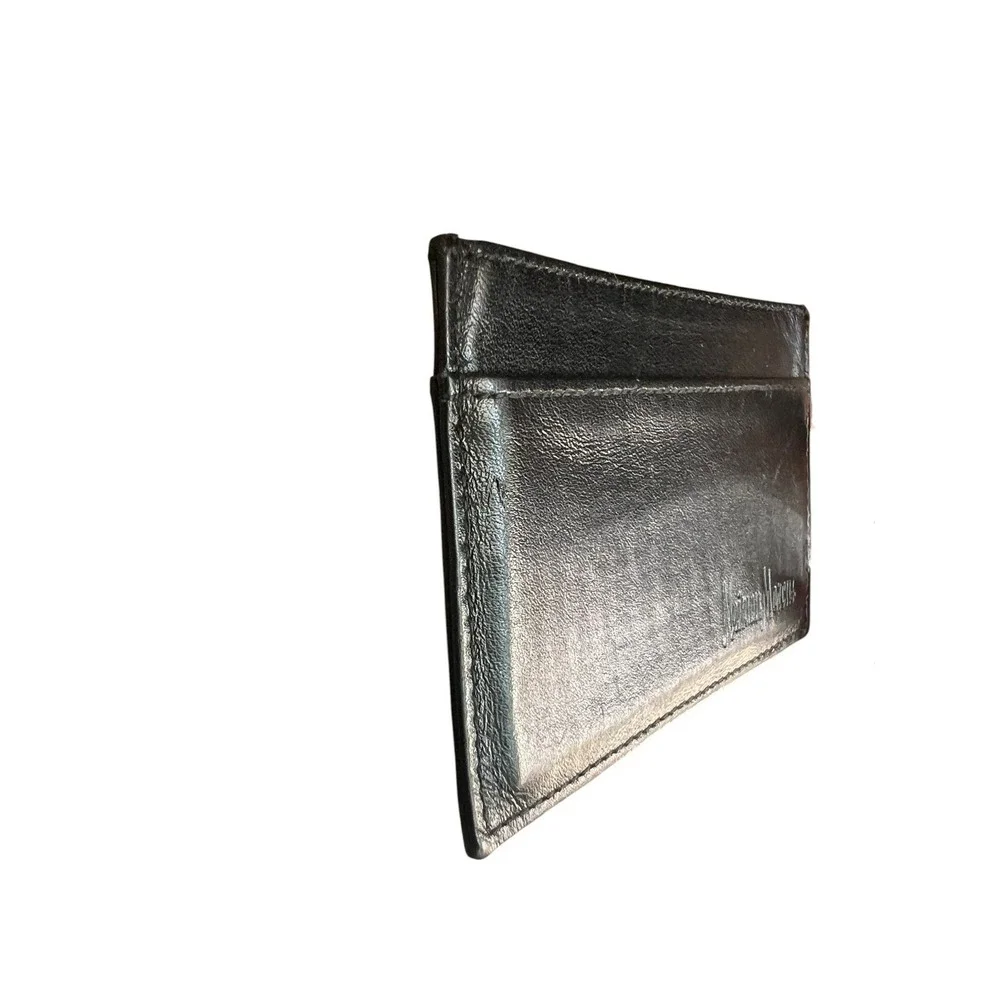Neiman Marcus Slim Card Case Business Card Case, Wallet Black 4